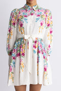 Yasrosie Ls Dress - Birch Rosie Print