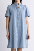 Jolene Elena 2/4 Skjortklänning - Light Blue Wash