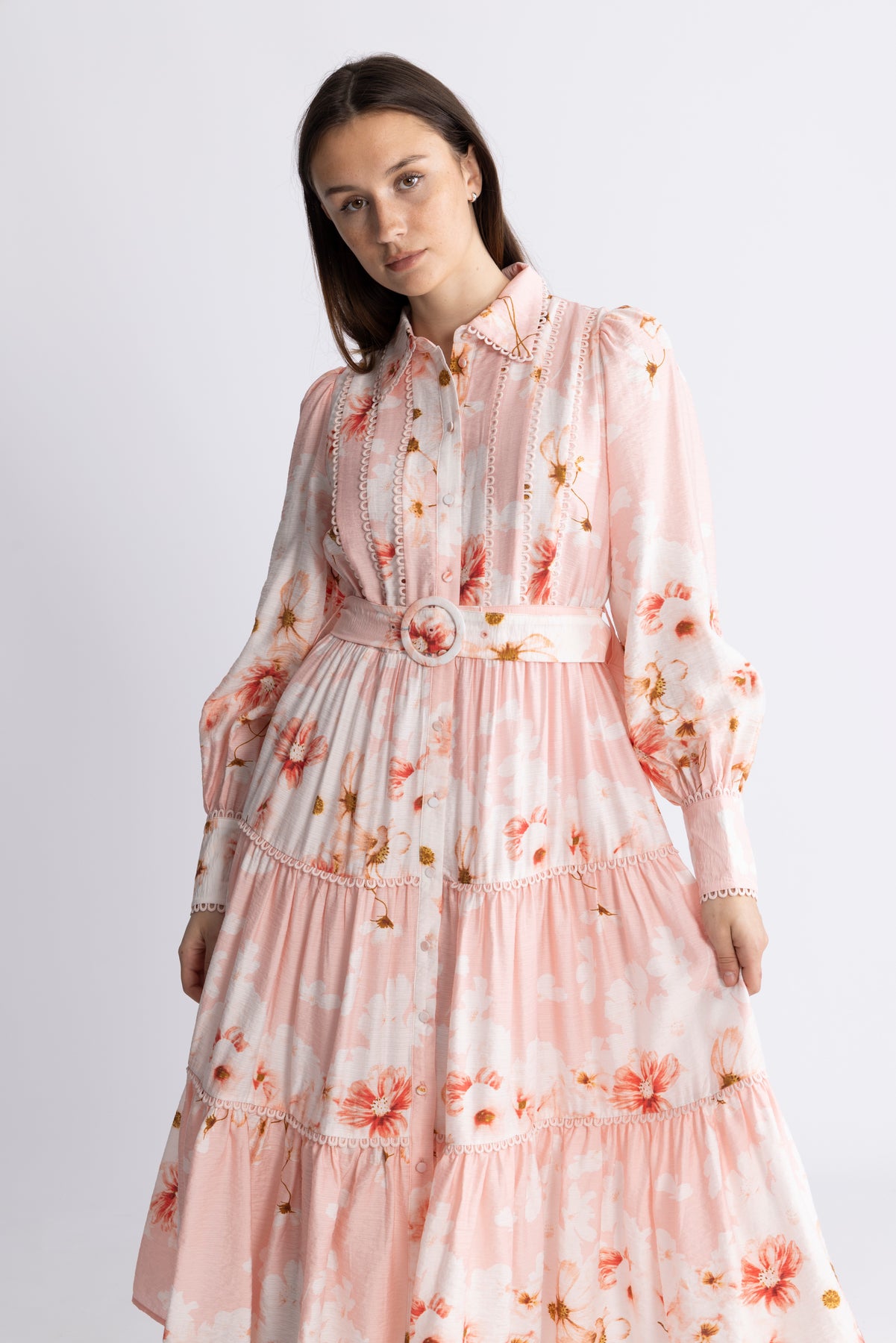 Yasbilla Ls Long Dress - Chintz Rose Billa Aop