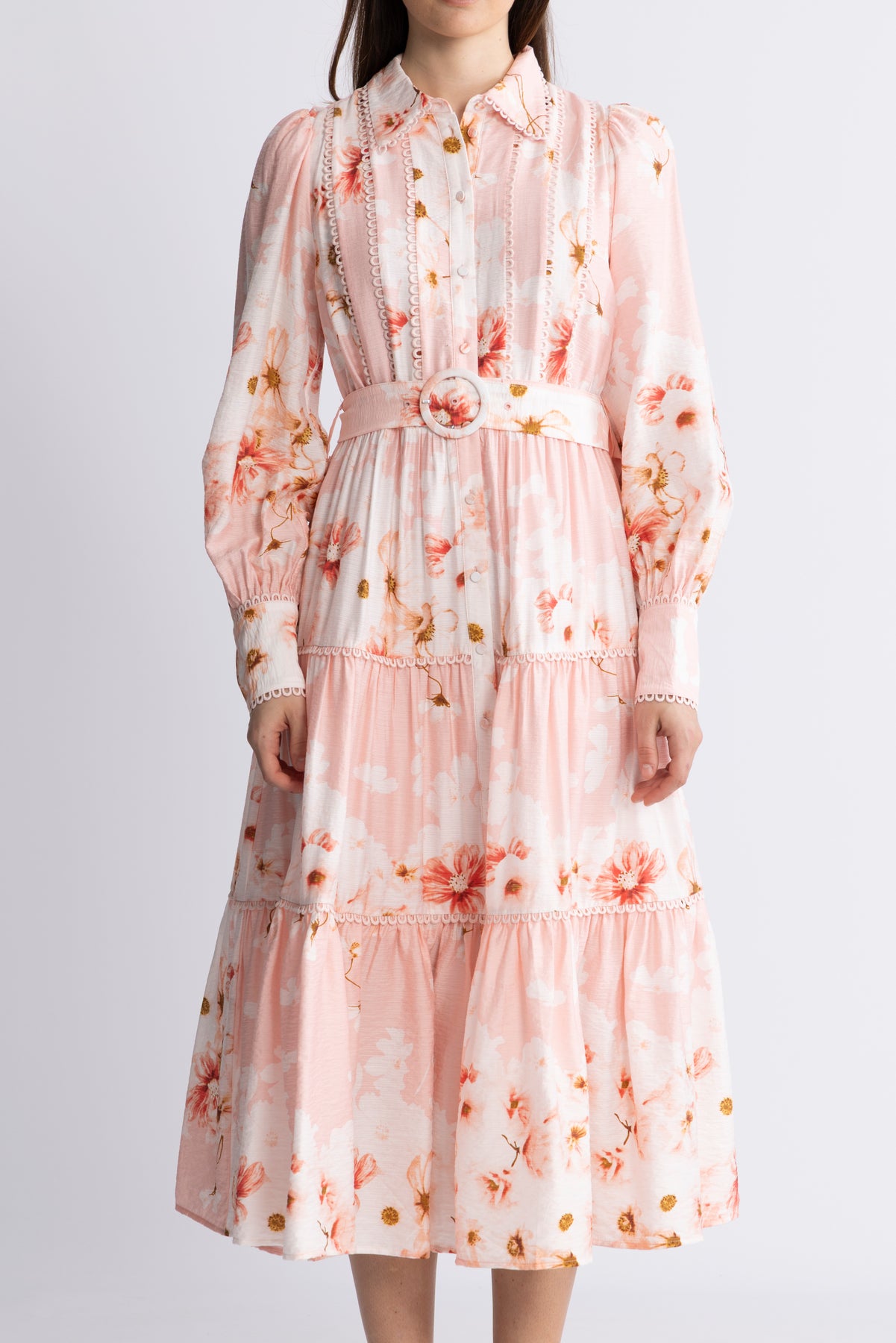 Yasbilla Ls Long Dress - Chintz Rose Billa Aop