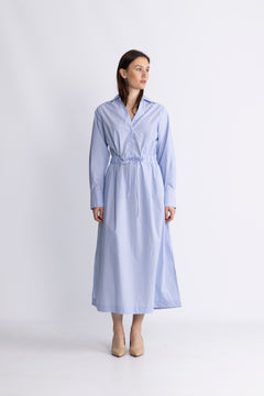 Alanis Dress - Light Blue Stripe