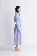 Alanis Dress - Ljusblå ränder