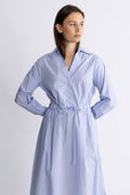 Alanis Dress - Ljusblå ränder
