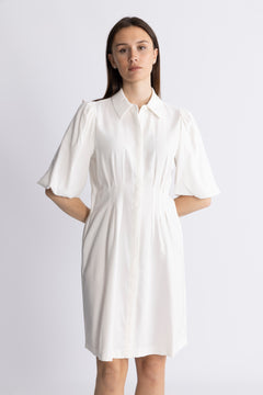 Asana 2/4 Dress - Egret