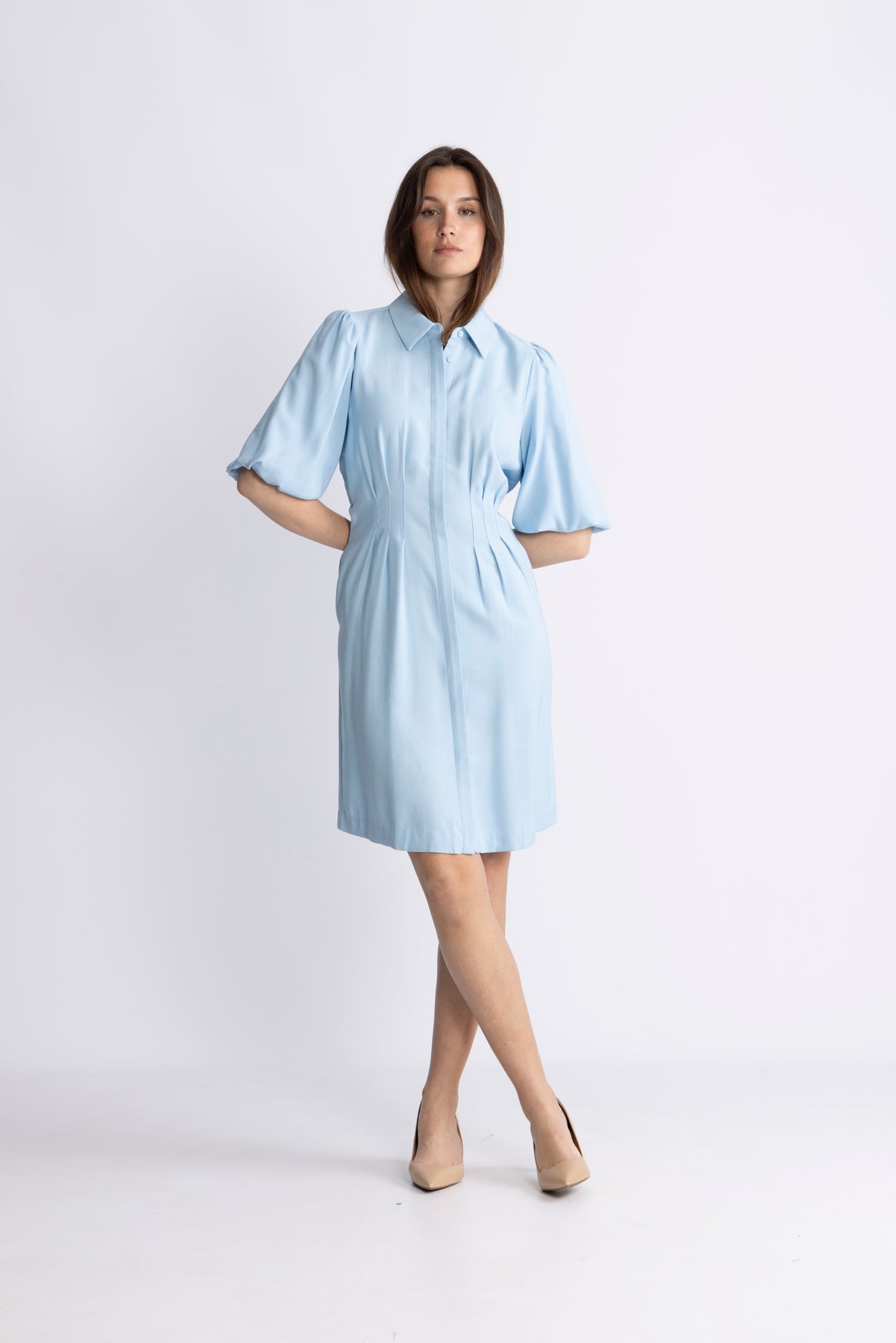 Asana 2/4 Klänning - Airy Blue