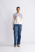 Yasrosie Ls Shirt - Birch Rosie Print