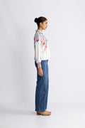 Yasrosie Ls Shirt - Birch Rosie Print