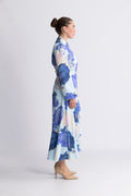 Lara Dress - Pale Peony Blue