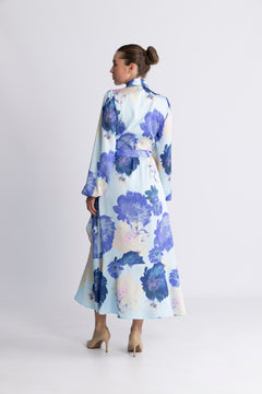 Lara Dress - Pale Peony Blue