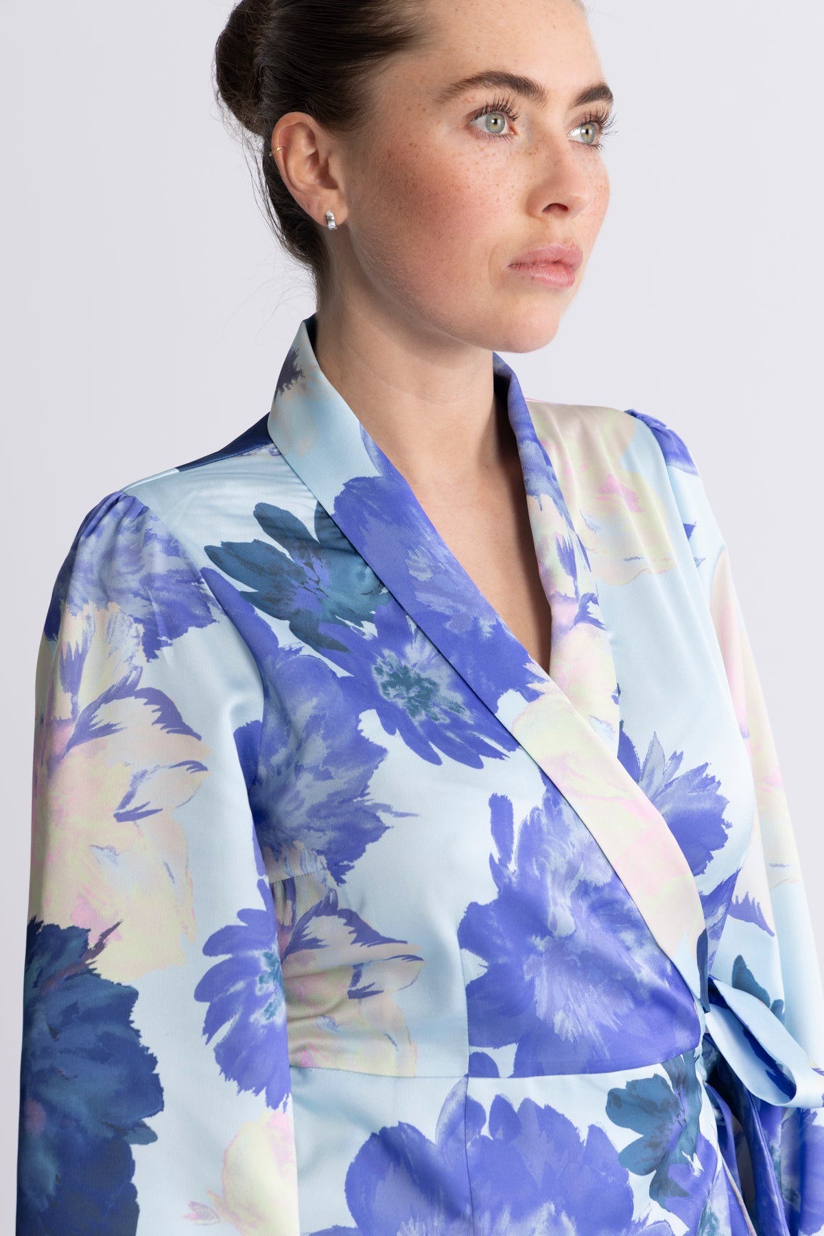 Lara Dress - Pale Peony Blue