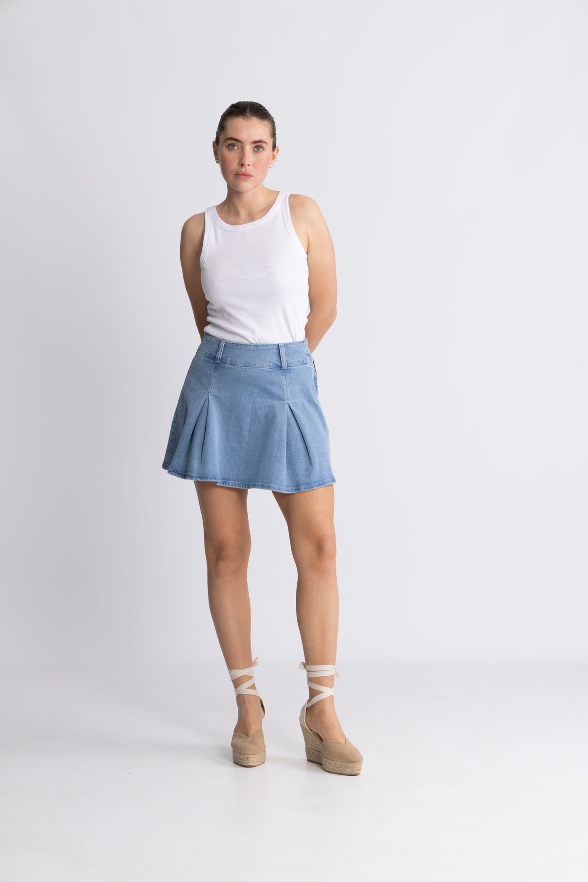 Mika Skirt - Mellanblå
