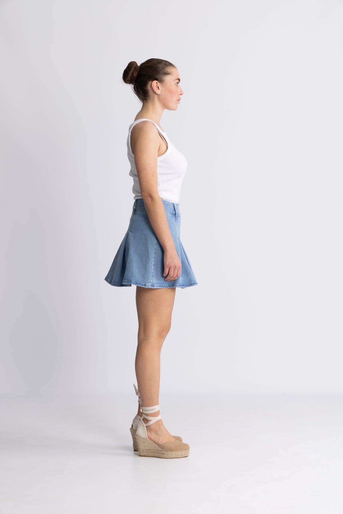 Mika Skirt - Mellanblå