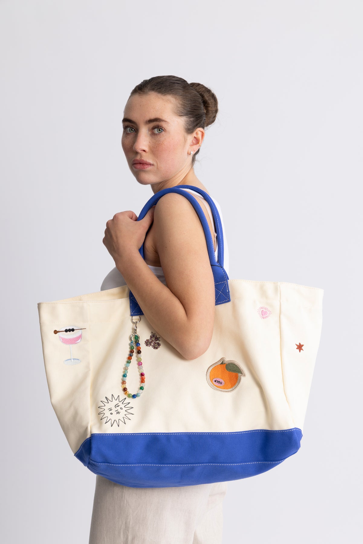 Patch Canvas Camila Bag - Amparo Blue