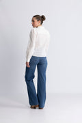 Otilie LS Blus - Vit