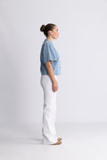 Ingrid Lis 2/4 Denim Shirt - Light Blue Wash