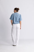 Ingrid Lis 2/4 Denim Shirt - Light Blue Wash