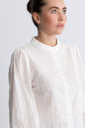 Otilie LS Blus - Vit