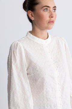 Otilie Ls Blouse - White