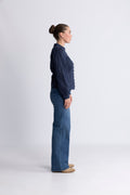 Otilie LS Blus - Navy