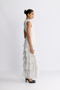 Marli Dot Dress - Vit