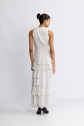 Marli Dot Dress - Vit