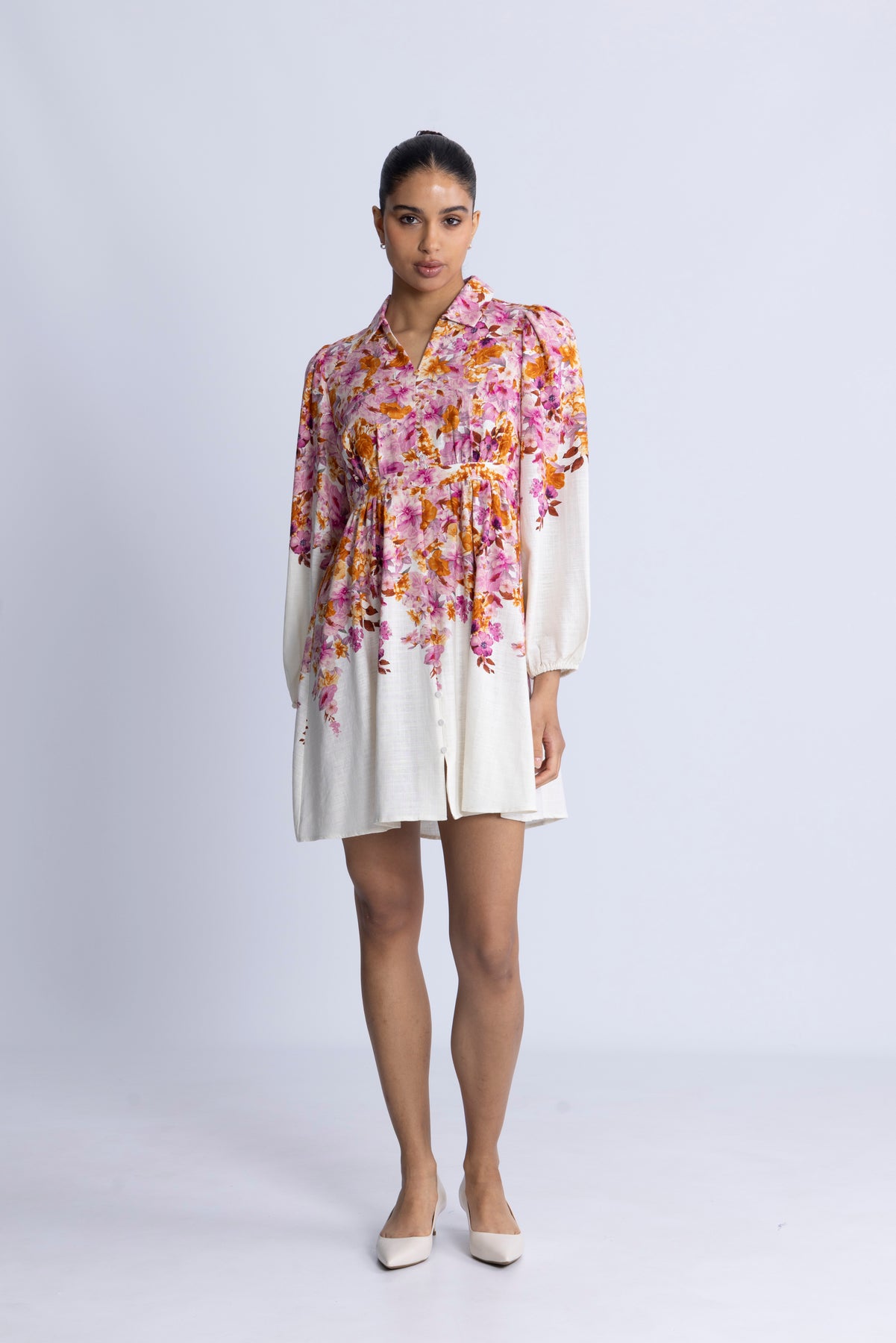 Yascleo Ls Dress - Birch Cleo Print