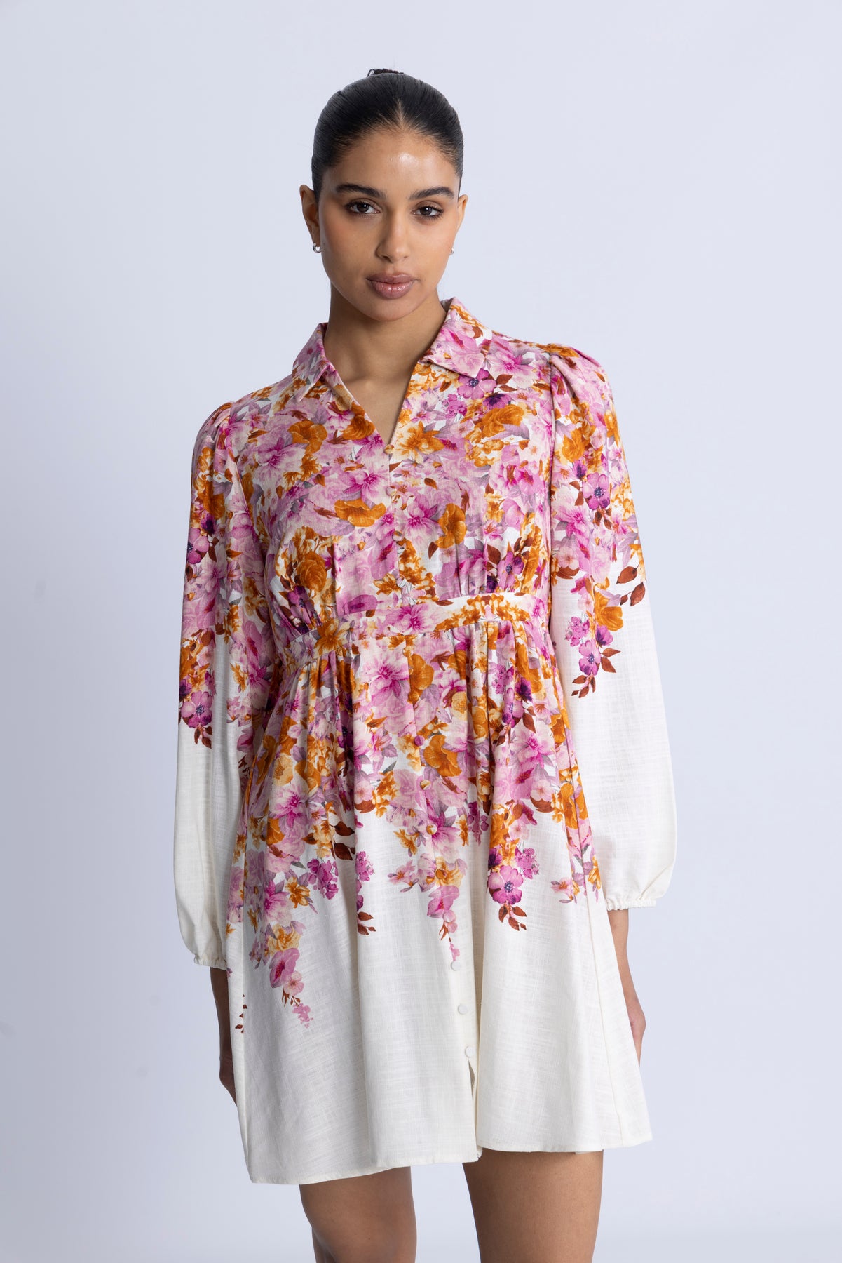 Yascleo Ls Dress - Birch Cleo Print