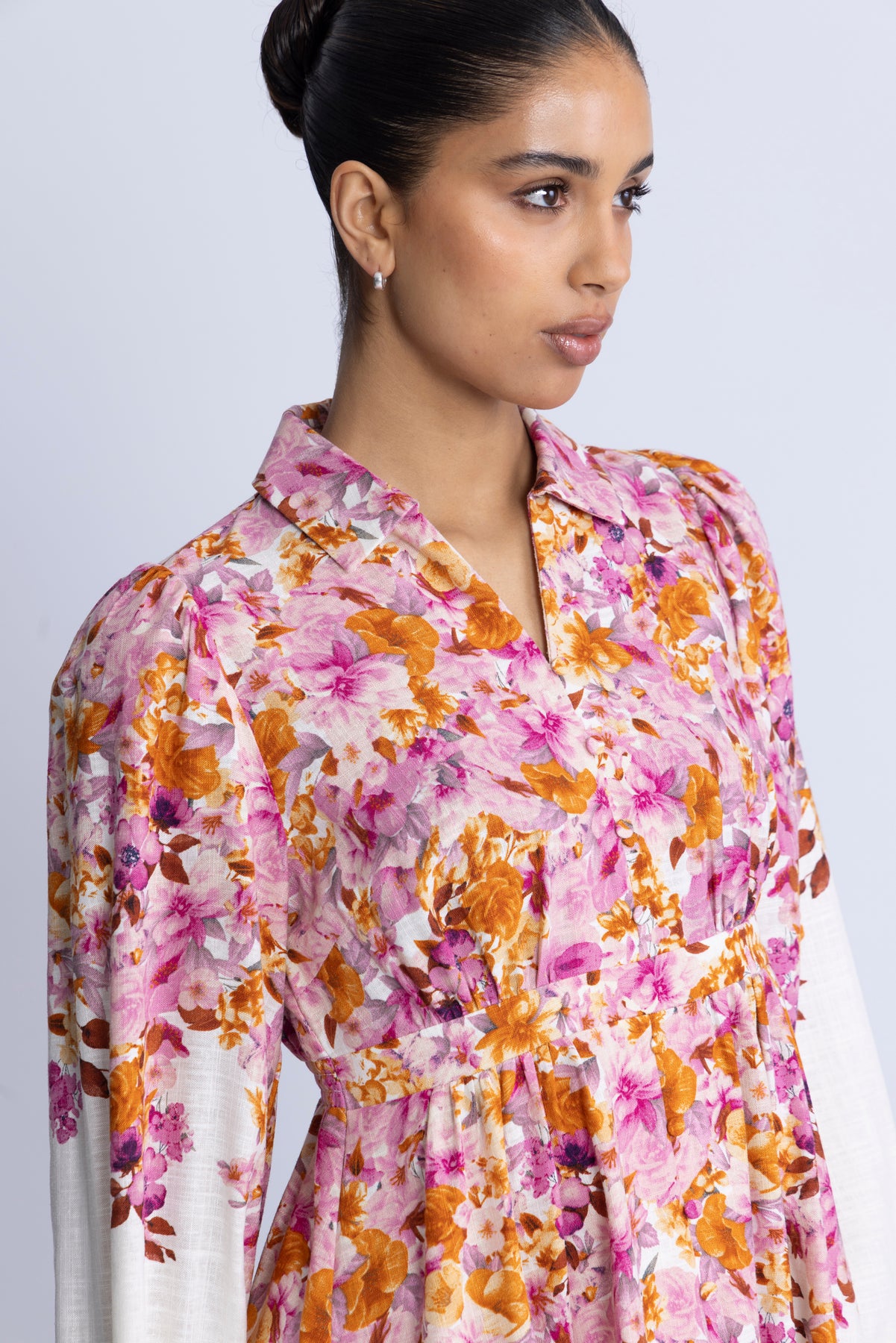 Yascleo Ls Dress - Birch Cleo Print
