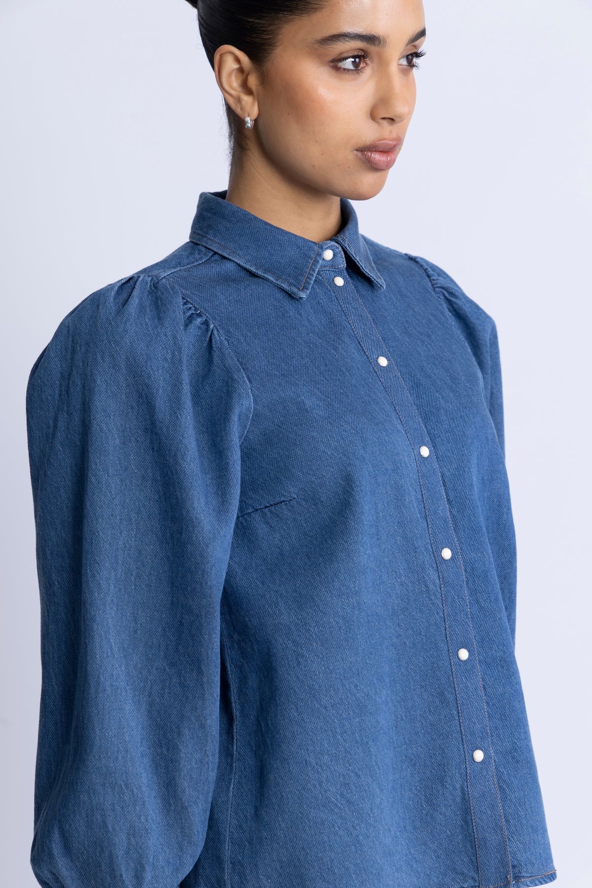 Ballariziw Skjorta - Blå Denim
