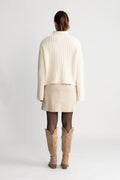 Fulton Rib T-Neck - Summer Sand