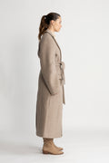 Belted Long Coat - Taffy Camel
