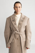 Belted Long Coat - Taffy Camel