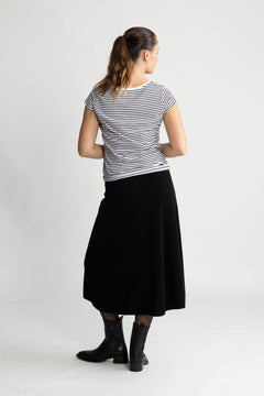 Organic Jersey Teasy Tee FAV - White/Black