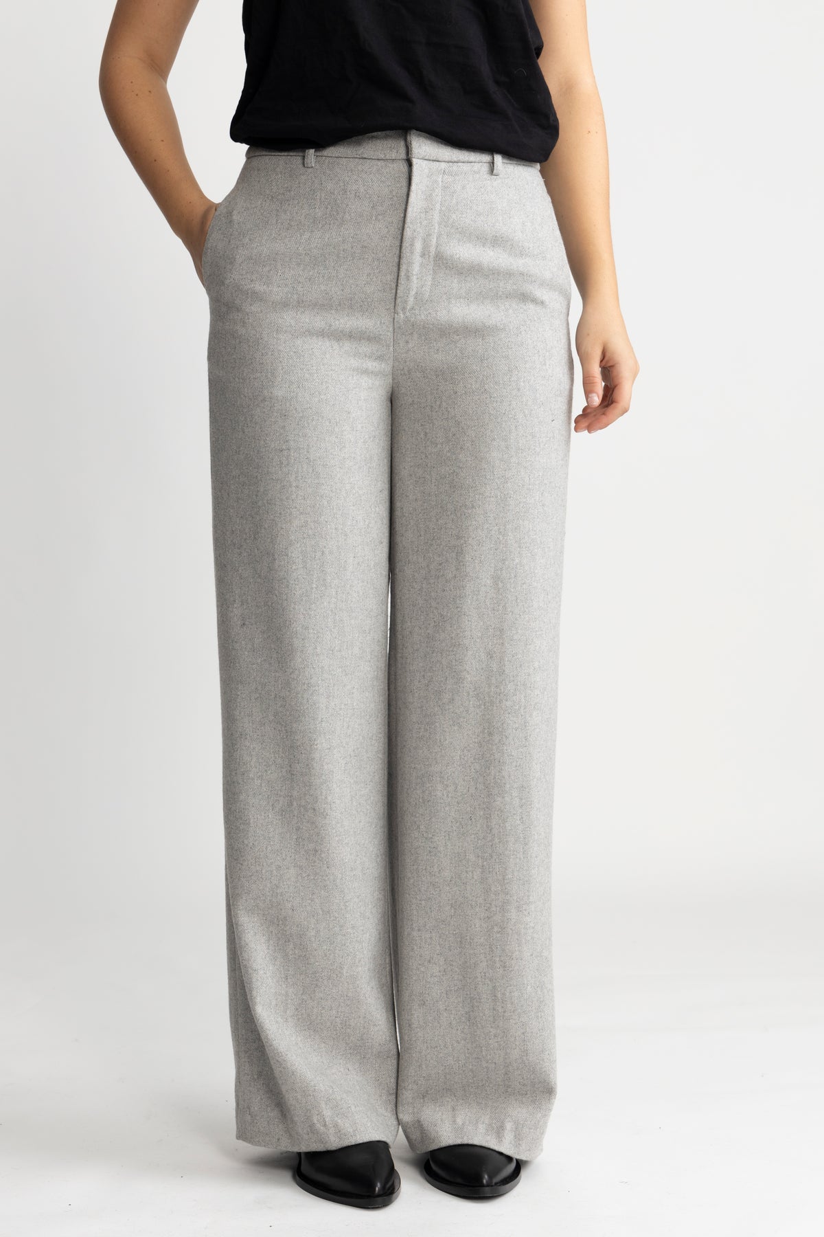 Evelyn Trouser - Light Grey