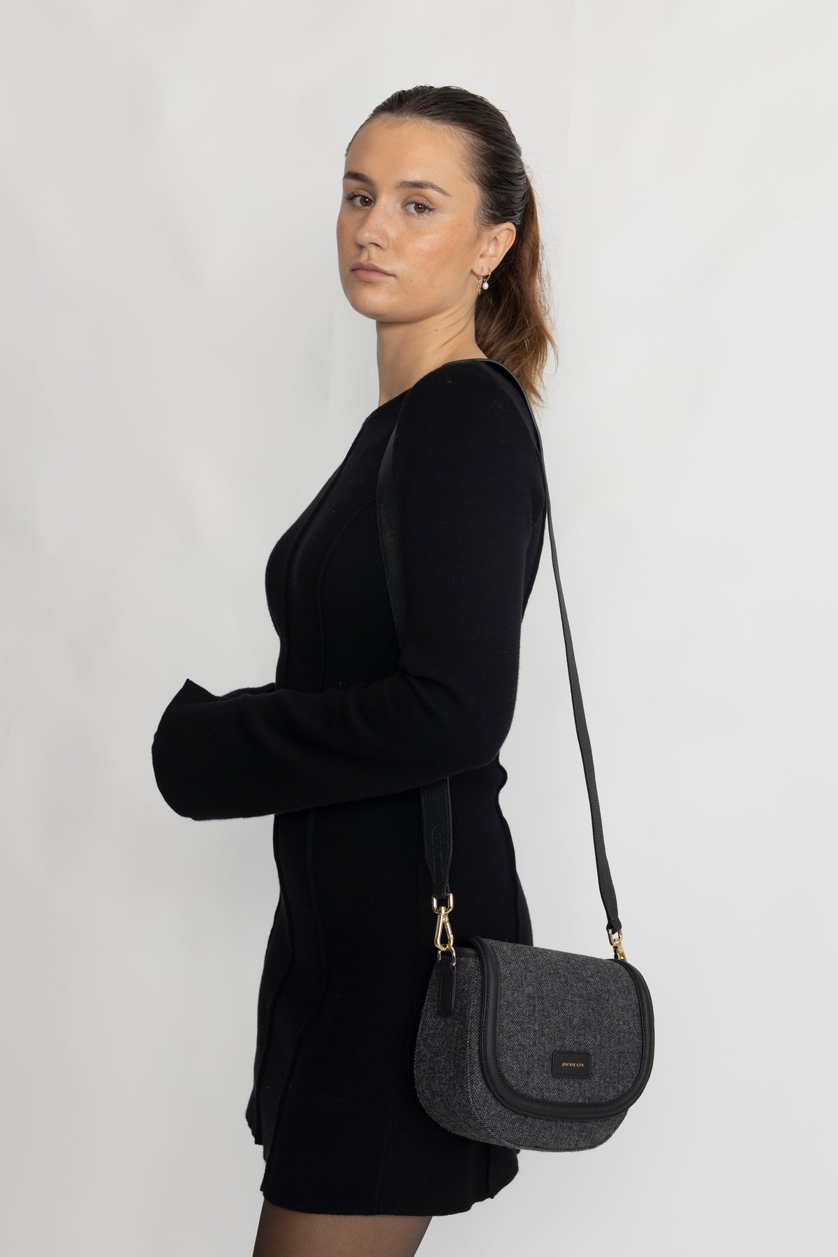 Christina Lux - Fabric/Leather Black