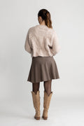 Sophia Chunky Cardigan - Beige Melange