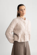 Sophia Chunky Cardigan - Beige Melange