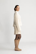 Fulton Rib T-Neck - Summer Sand