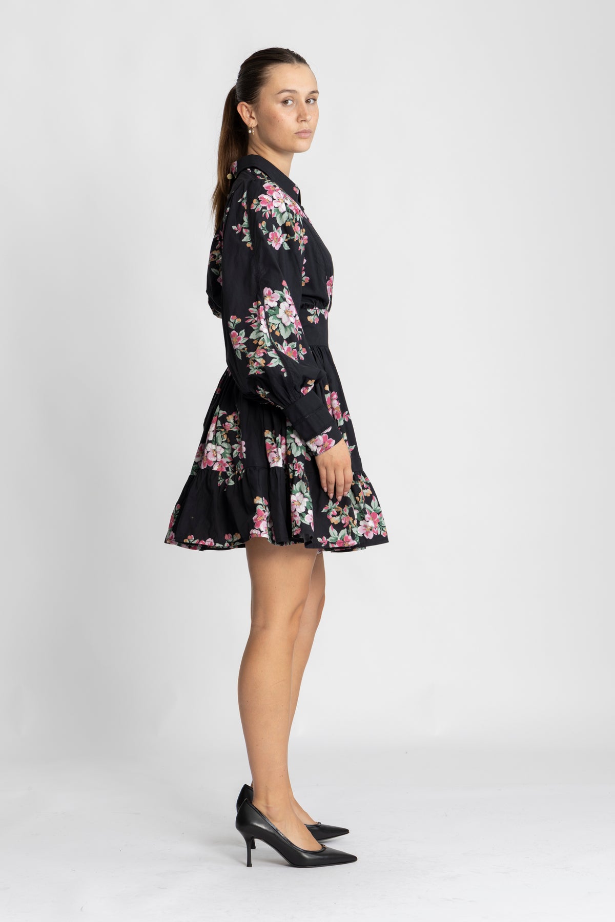 Poplin Mini Dress - Apple Blossom