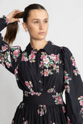 Poplin Mini Dress - Apple Blossom