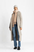 Long Maxi Coat Pressed Wool - Natural Casha