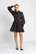 Poplin Mini Dress - Midnight Paisley