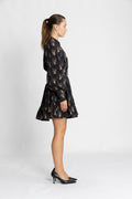 Poplin Mini Dress - Midnight Paisley