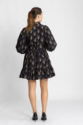 Poplin Mini Dress - Midnight Paisley