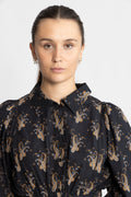 Poplin Mini Dress - Midnight Paisley