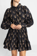 Poplin Mini Dress - Midnight Paisley