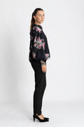 Poplin Peplum Blouse - Apple Blossom