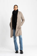 Overcoat Pressed Wool - Taupe