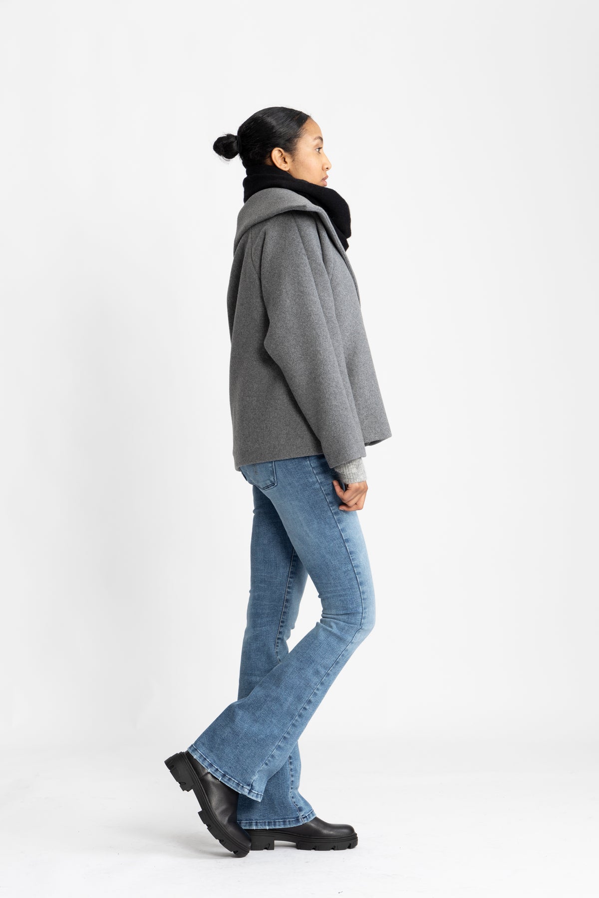 PerryIW Short Coat - Granite Melange