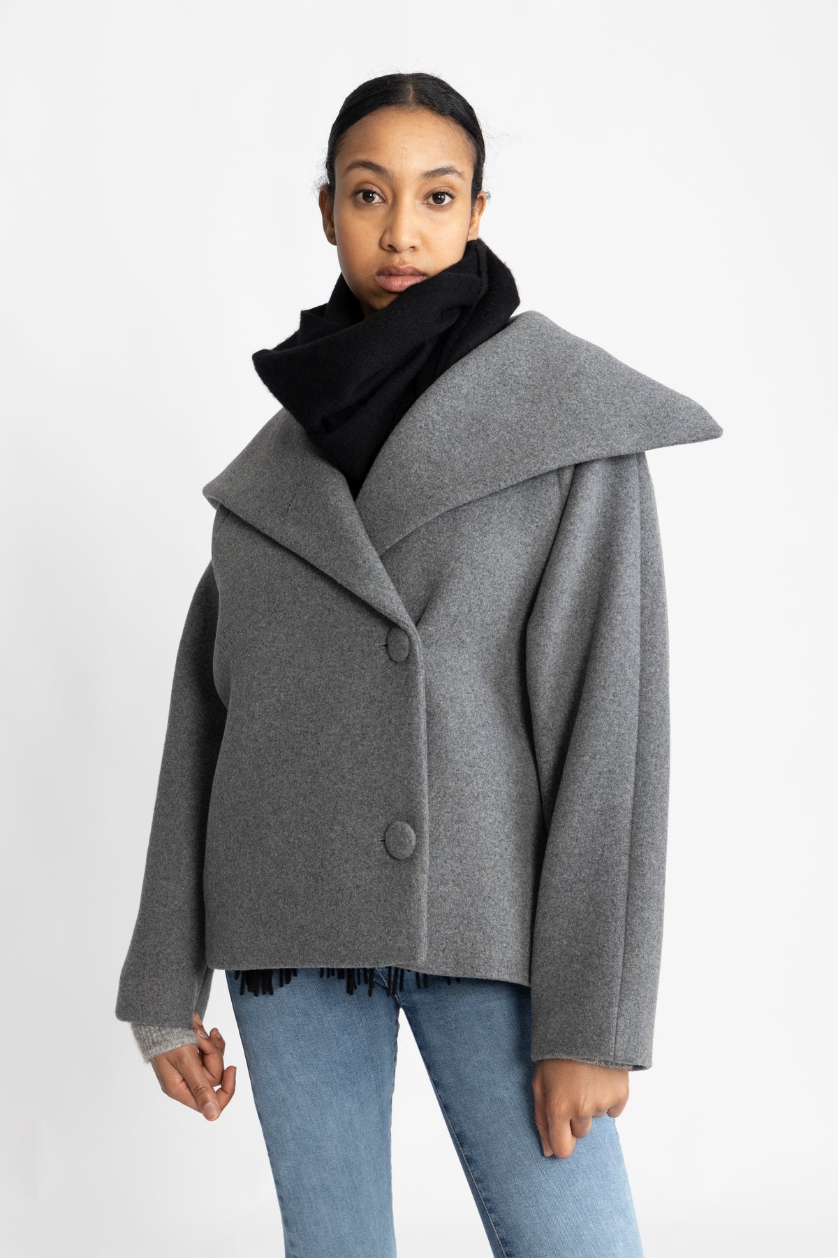 PerryIW Short Coat - Granite Melange